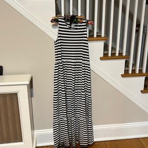 J.crew striped maxi dress size Small